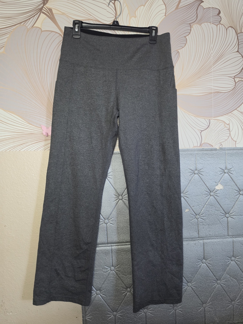 Tuff Athletics Wide-Leg Yoga Pants - Charcoal